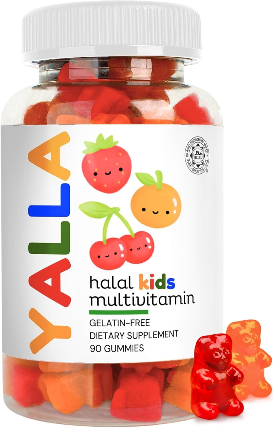 YALLA Halal Children's Multivitamin Gummies – ISA Certified, Gelatin-Free - görsel 1