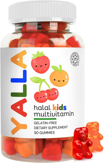 YALLA Halal Children's Multivitamin Gummies – ISA Certified, Gelatin-Free