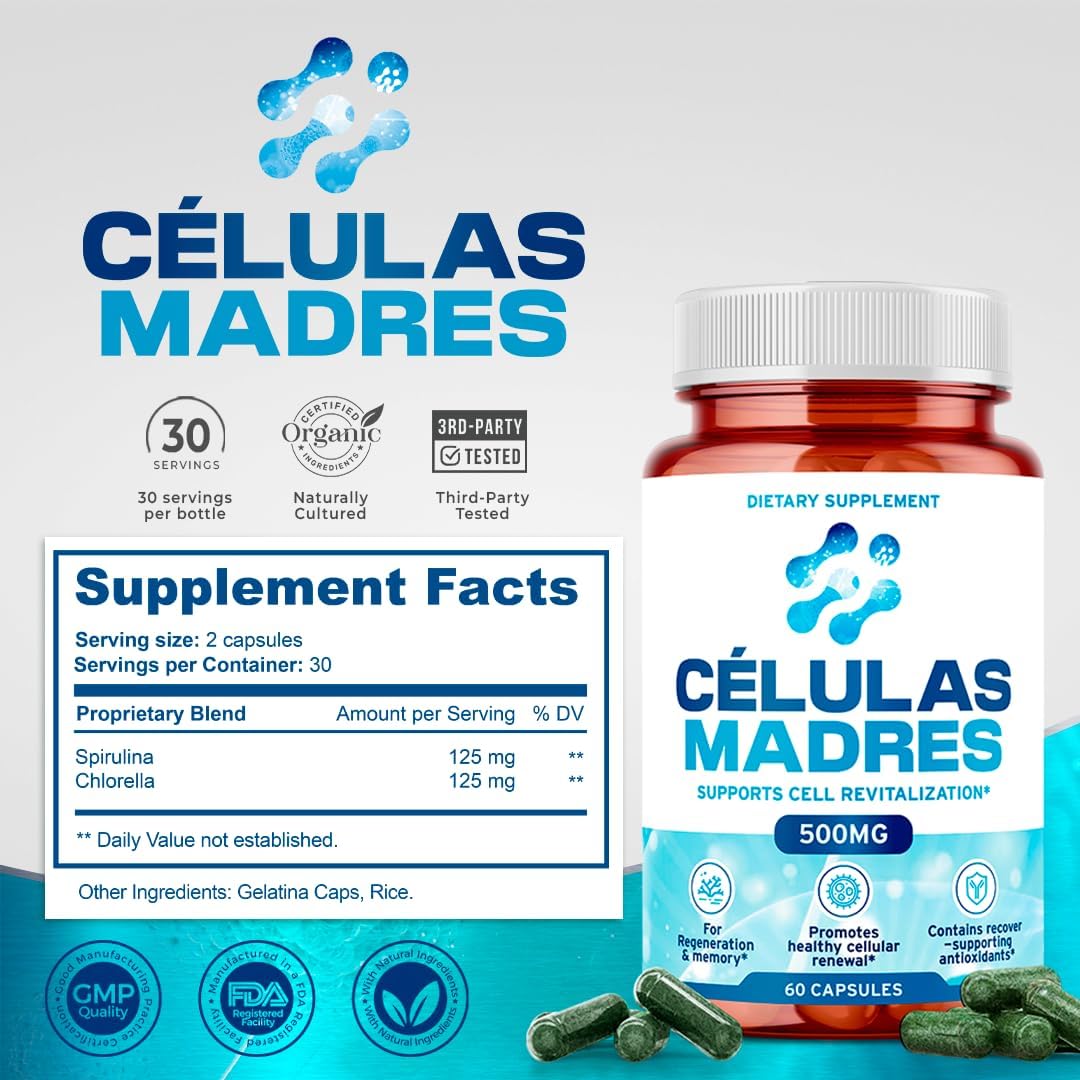 Aura Vitamins Stem Cell Supplement 500mg – 180 Capsules - görsel 6