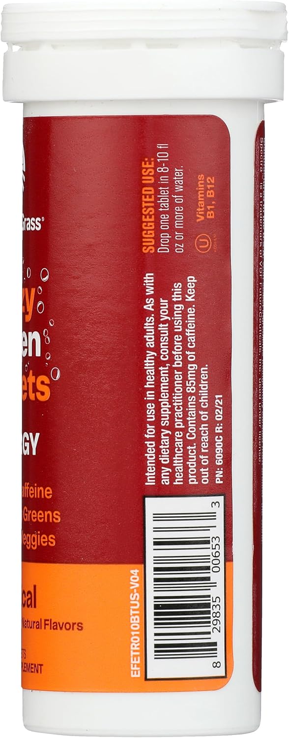 Amazing Grass Tropical Energy Green Superfood, 10 Tablets - görsel 7