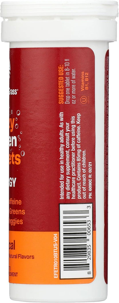 Amazing Grass Tropical Energy Green Superfood, 10 Tablets