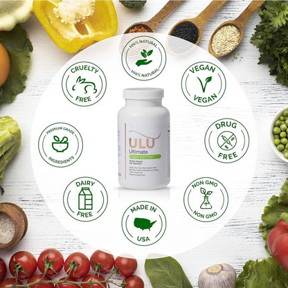 Ultimate Multivitamin: Vegan, Iron Free, Supports Healthy Hair, Skin and Nails, and Helps Maintain Normal Energy Levels with Better Sleep and Reduced Stress (Pack of Three - 540 Capsules)