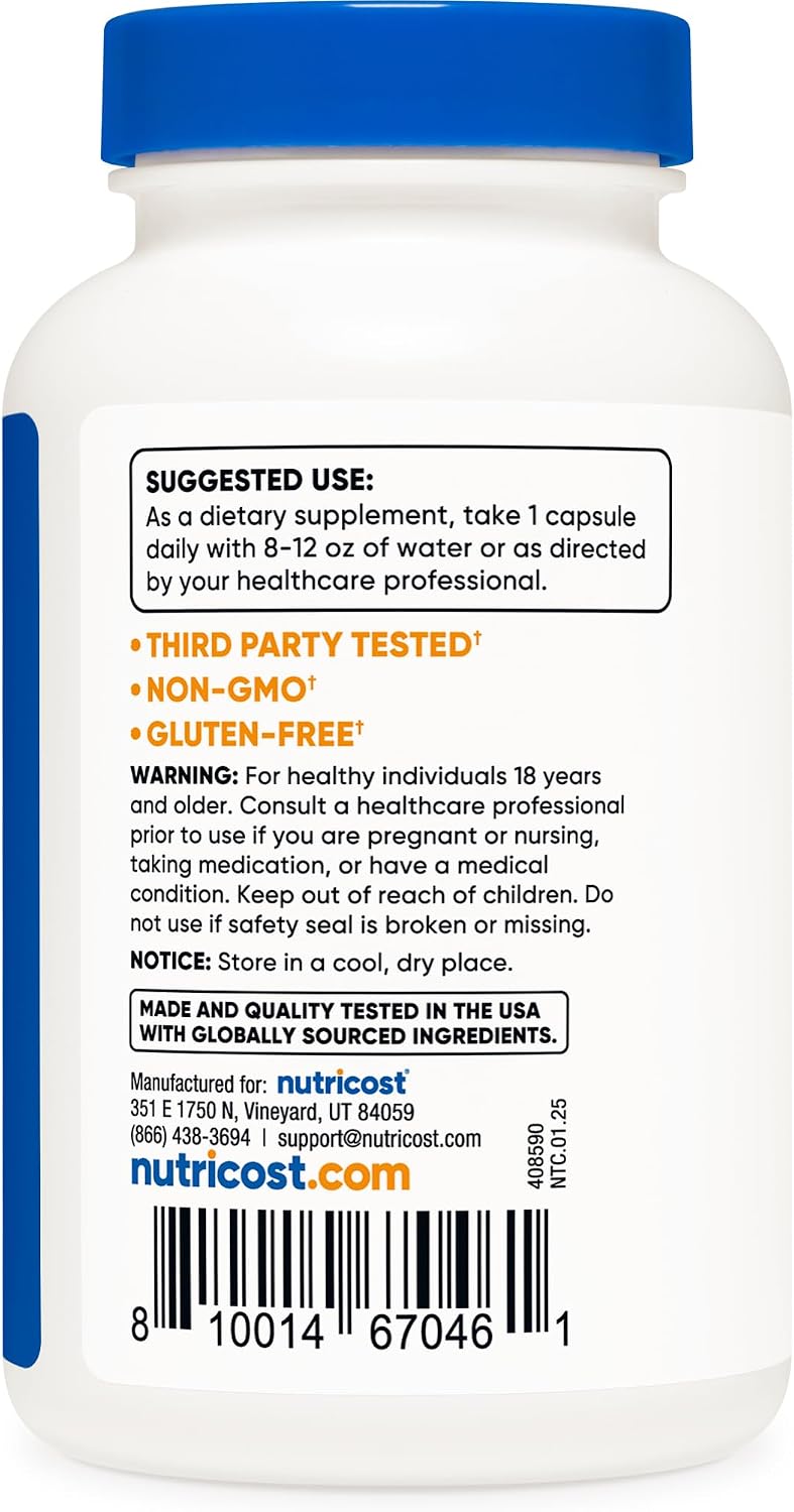 Nutricost Myrrh Extract 120 Capsules – 650mg 4:1 Extract, Gluten-Free, Non-GMO, Vegetarian - görsel 4