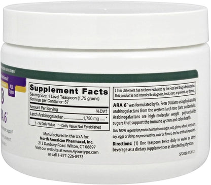 D'Adamo Personalised Nutrition Ara 6, 100 g