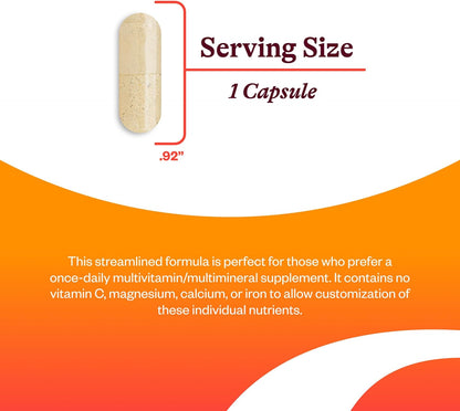 Seeking Health Multivitamin One - Food Supplement with Zinc, Vitamin B12 & Vitamin A - Magnesium-Free Formulation - 45 Capsules