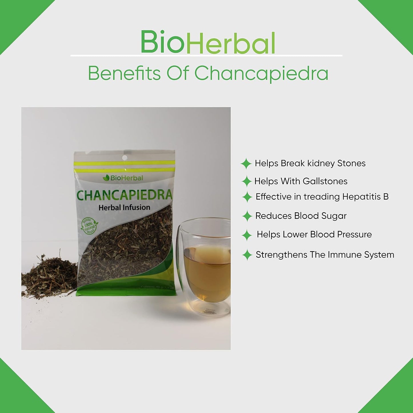 Bio Herbal Chancapiedra Stonebreaker Organic Tea 40g - görsel 8
