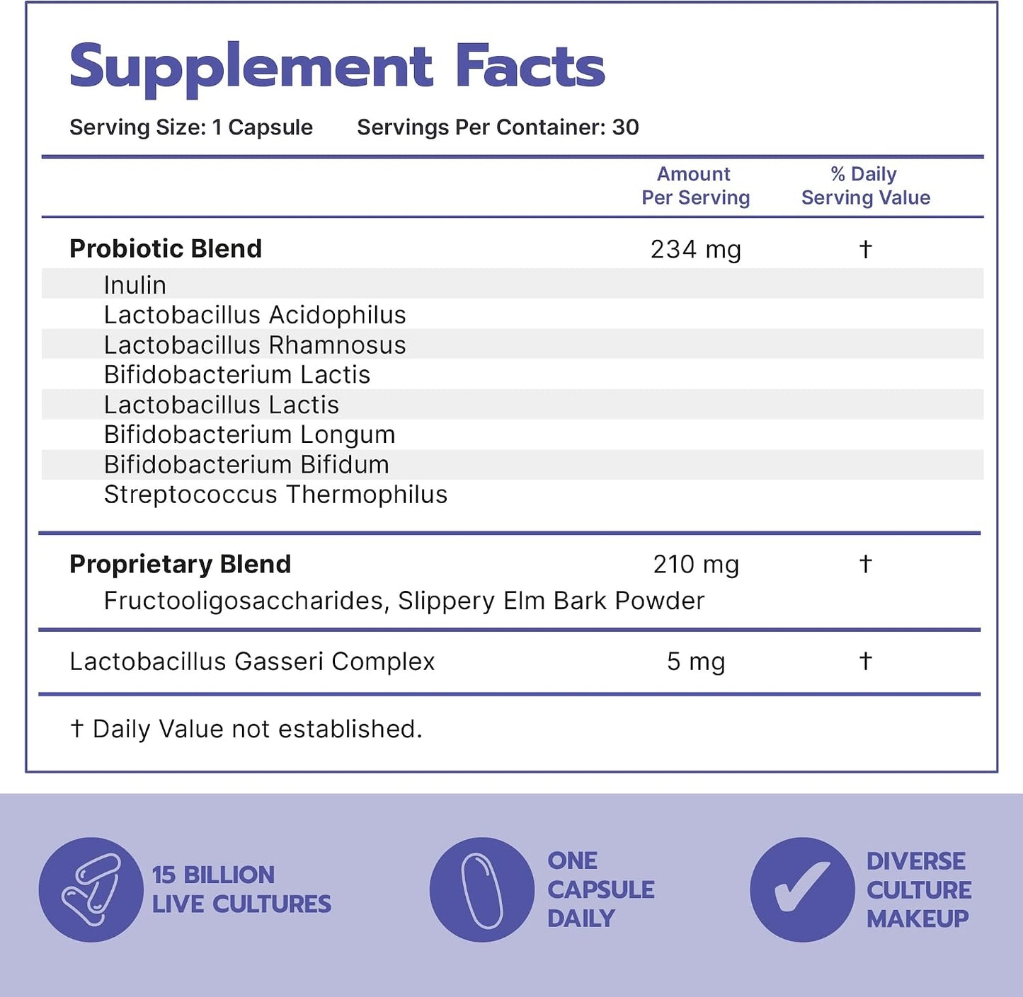 Bari Life Probiotic Supplement – Post-Op Bariatric Probiotics for Digestive Health, 30 Capsules, 15 Billion CFU - görsel 2