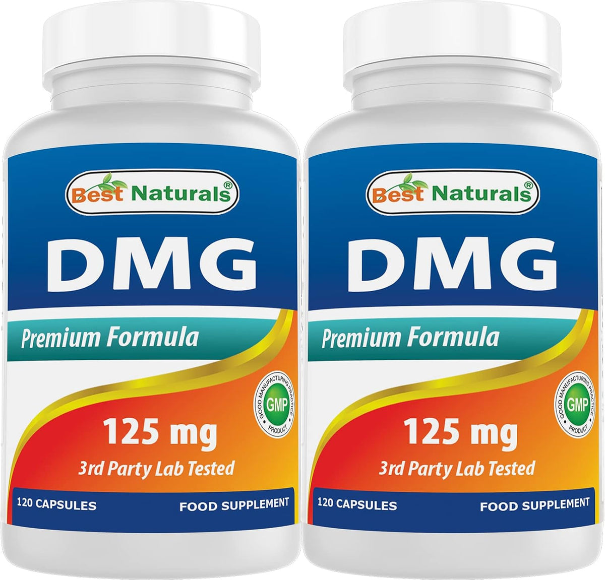 Best Naturals DMG 125 mg, 240 Capsules (2-Pack) - görsel 1