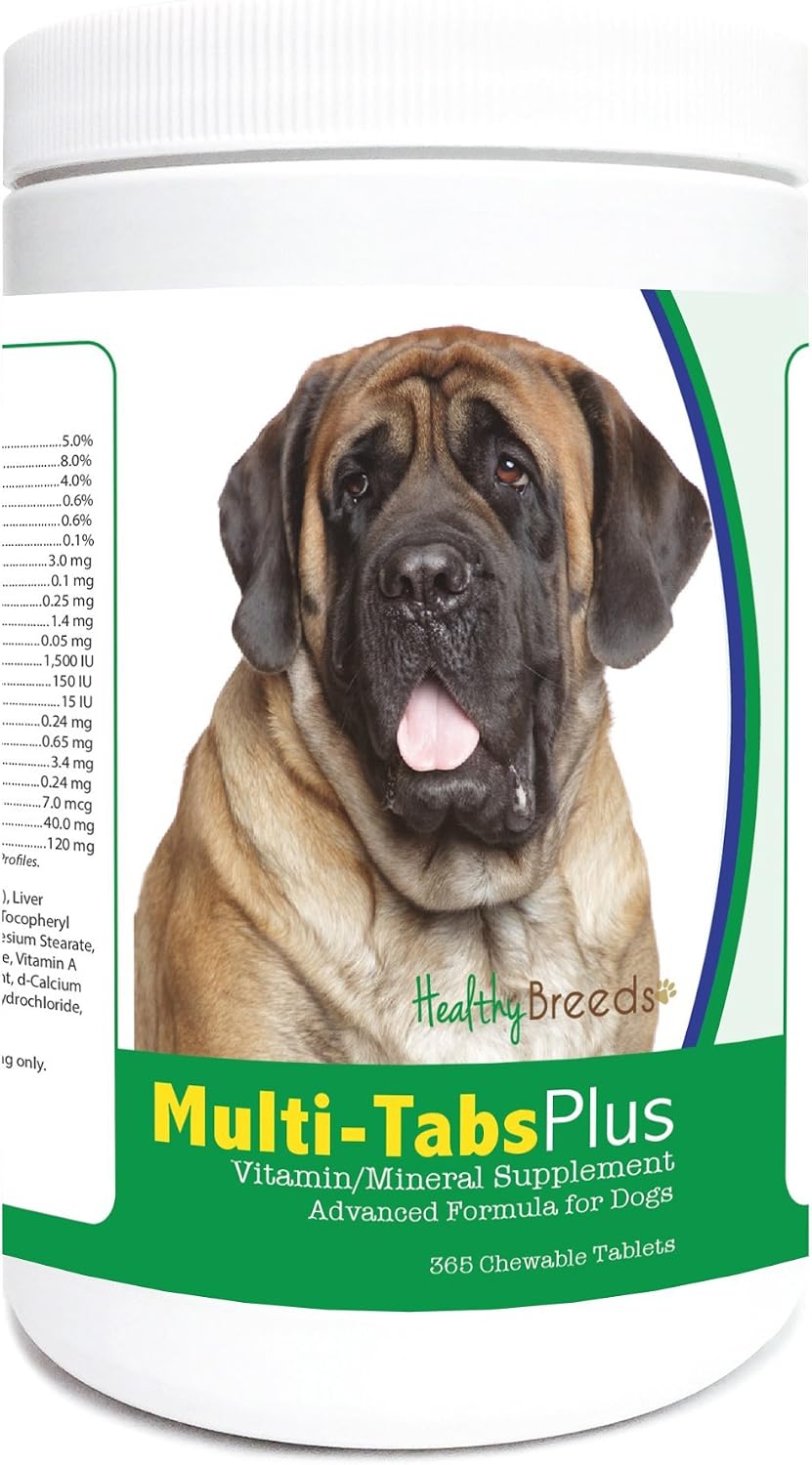 Healthy Breeds Mastiff Multi-Tabs Plus Chewable Tablets 365 Count - görsel 1