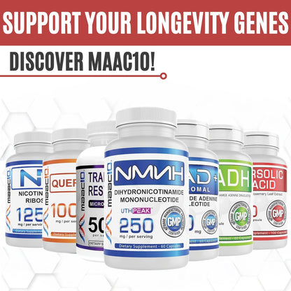 MAAC10 Ursolic Acid 300mg - Derived from Rosemary Extract, AMPK & Sirtuin Activator