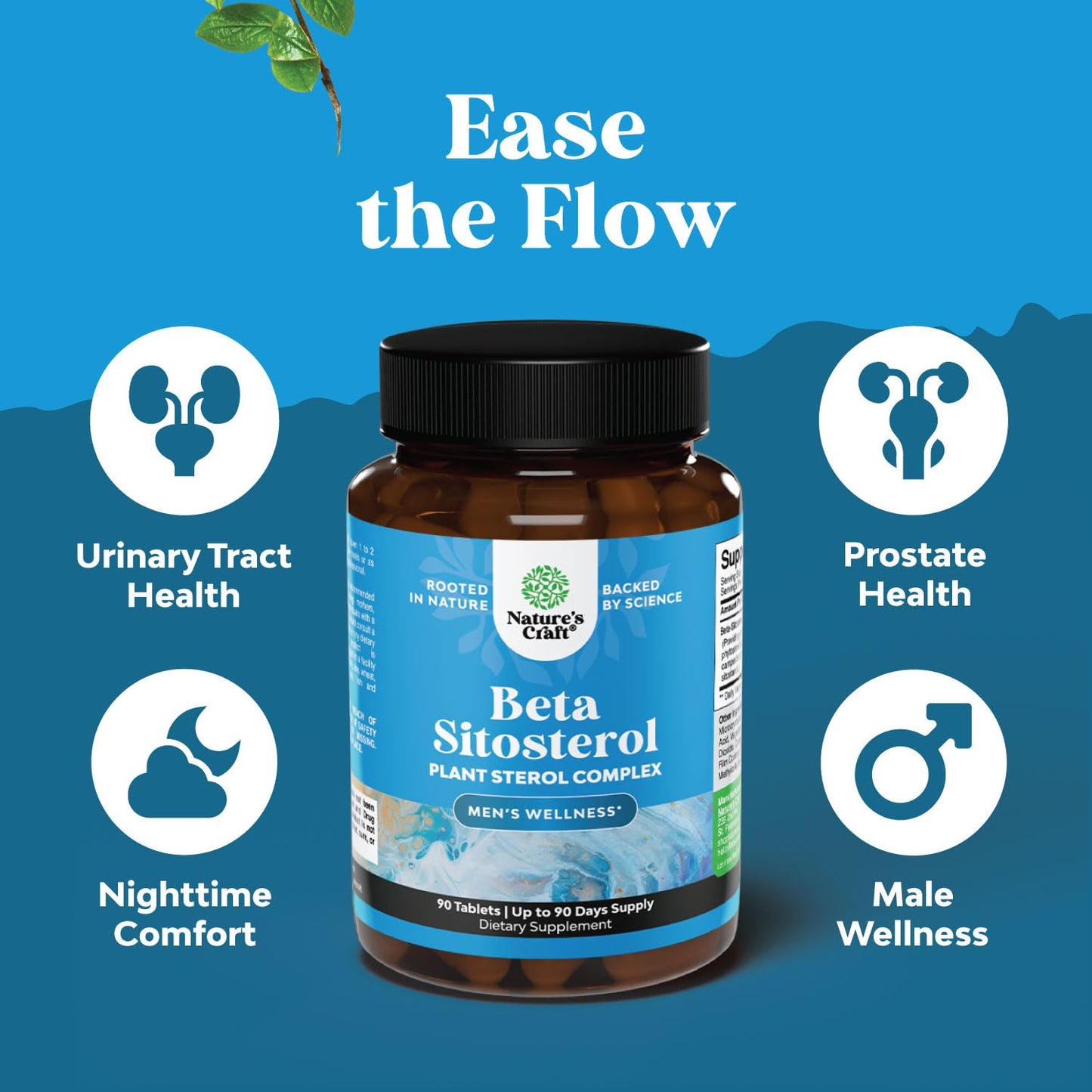 Natures Craft Plant Sterols Complex with Beta-Sitosterol - 90 Capsules - görsel 2