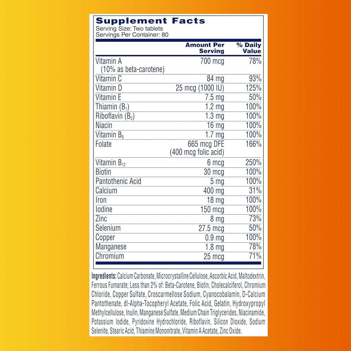 One-A-Day Women's Petites Complete Multivitamin, 160 Tablets - görsel 2