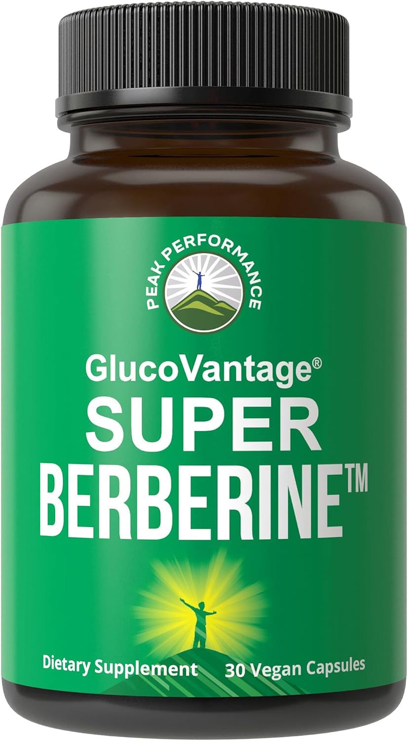 Peak Performance GlucoVantage Dihydroberberine 200 mg - 5X More Bio-available Than Regular Berberine - Metabolism Support, Keto Friendly, Vegan - görsel 1