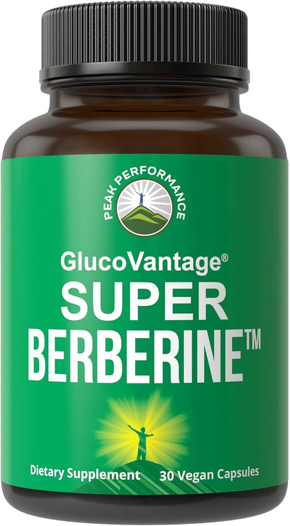 Peak Performance GlucoVantage Dihydroberberine 200 mg - 5X More Bio-available Than Regular Berberine - Metabolism Support, Keto Friendly, Vegan