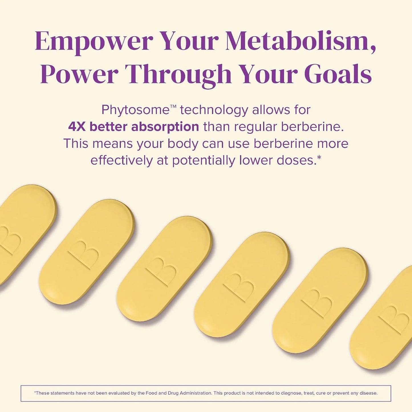 BariMelts Berberine Phytosome 550mg – Contributes to Normal Metabolism & Blood Sugar Levels – 60 Smooth-Coated Caplets - görsel 5