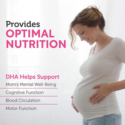 Zahler Prenatal +DHA 300 - Prenatal Vitamin with Methylated Folate & DHA for Pregnant Women - Support for Mum & Baby - Kosher, Gluten-free, Dairy-free - 180 Softgels