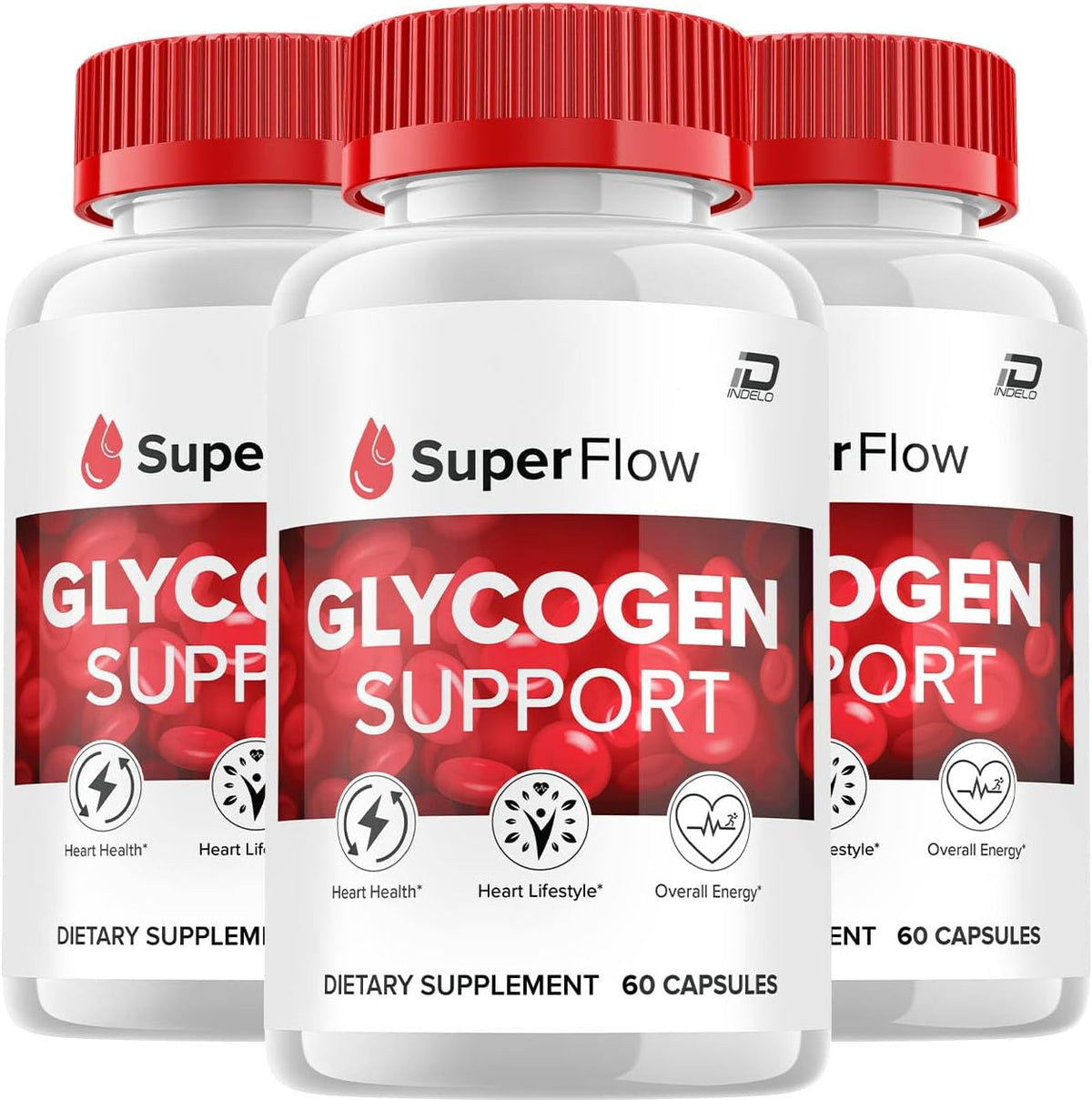 Super Flow Capsules - Advanced Supplement, All Natural Formula (3 Pack - 180 Capsules) - görsel 1
