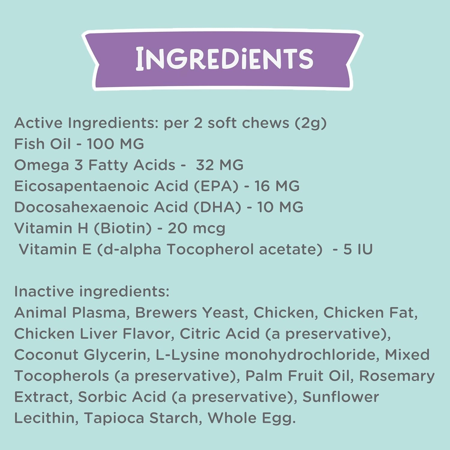 LOVE, NALA Skin and Coat Supplement for Cats – 90 Tasty Soft Chews with Omega-3, Biotin and Vitamin E – Promotes Healthy Skin and Coat - görsel 4