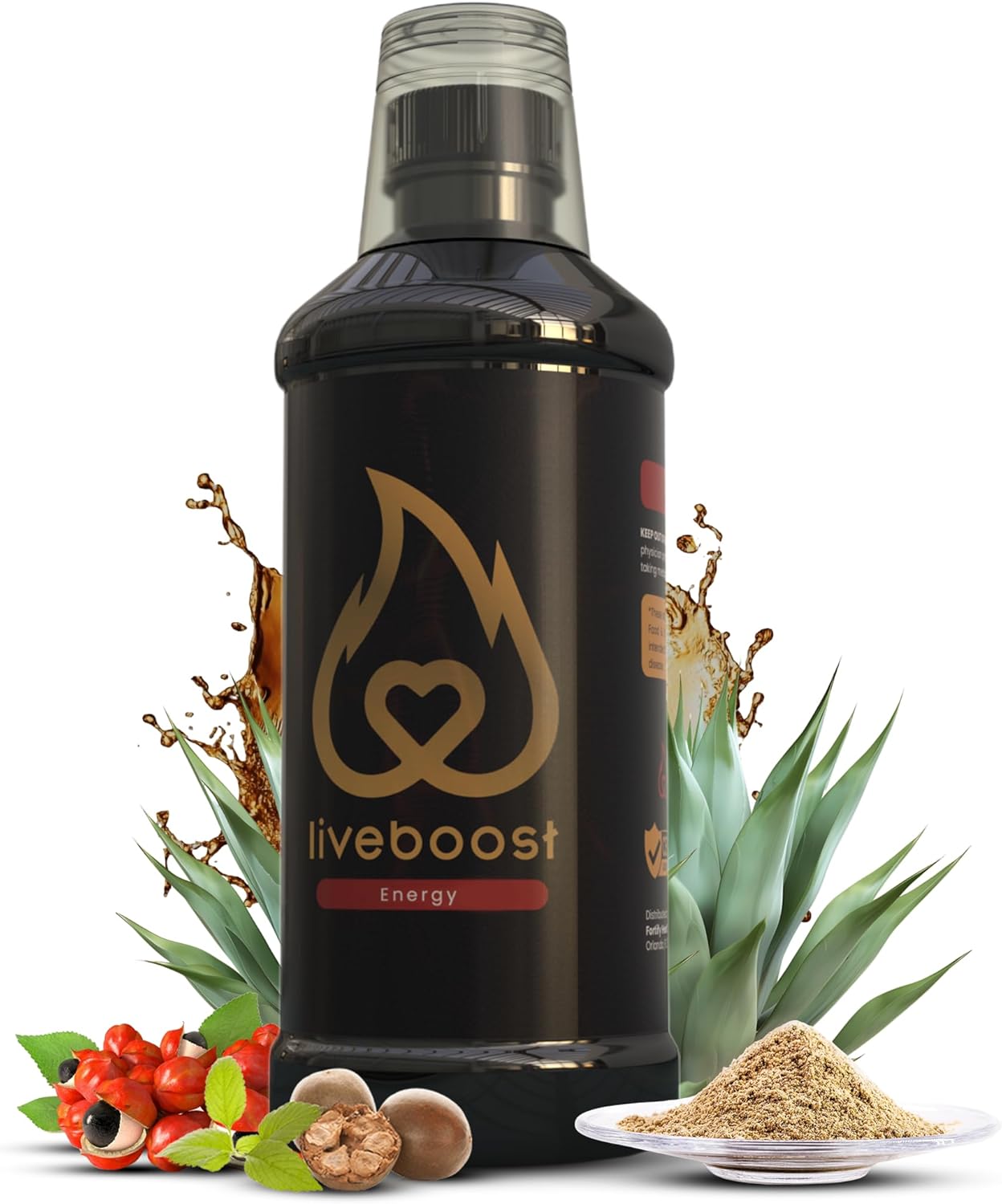 LIVEBOOST Fast Acting Liquid Supplement for Men and Women - Natural Ingredients, Supports Energy and Circulation, 480ml - görsel 1