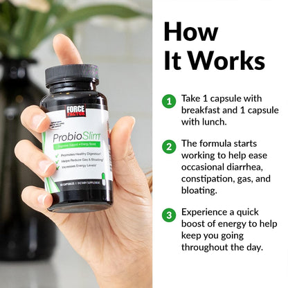 Force Factor ProbioSlim Probiotic Supplement (2-Pack)