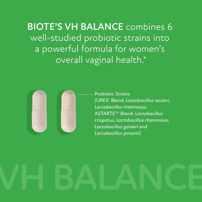 Biote vH Balance - Vaginal Health and Microbiome Support