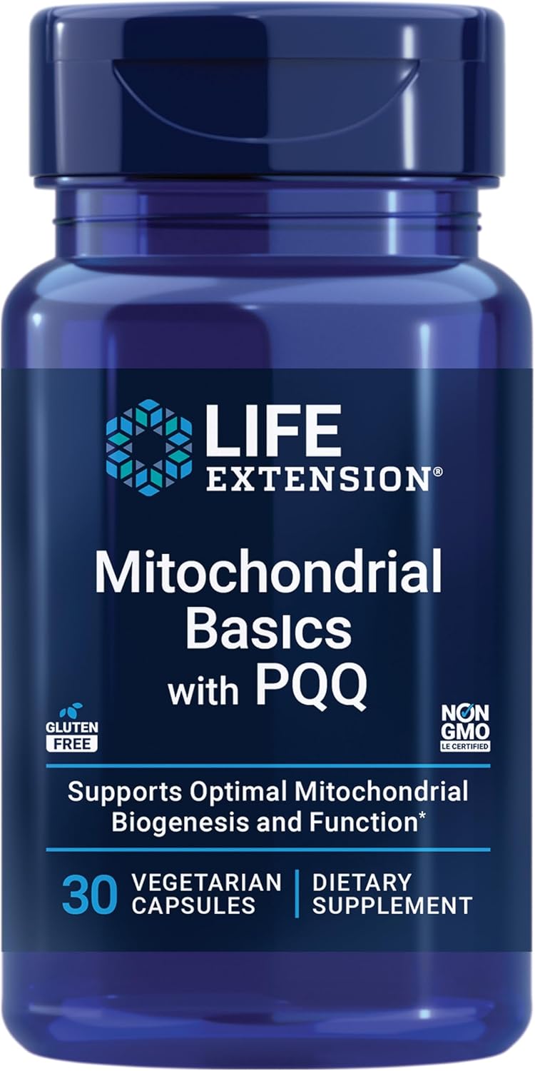 Life Extension Mitochondrial Basics with PQQ, L-Taurine, R-Lipoic Acid, 30 Capsules - görsel 1