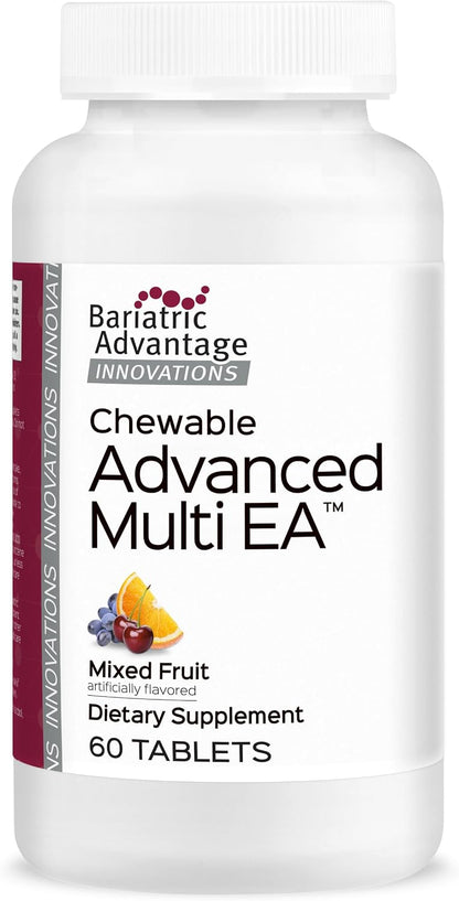 Bariatric Advantage Chewable Advanced Multi EA – High Potency Multivitamin with Iron, Mixed Fruit, 60 Tablets