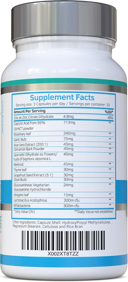 Swiss BioEnergetics CanDefence — Herbal & Probiotic Digestive Support Food Supplement, 90 Vegetarian Capsules