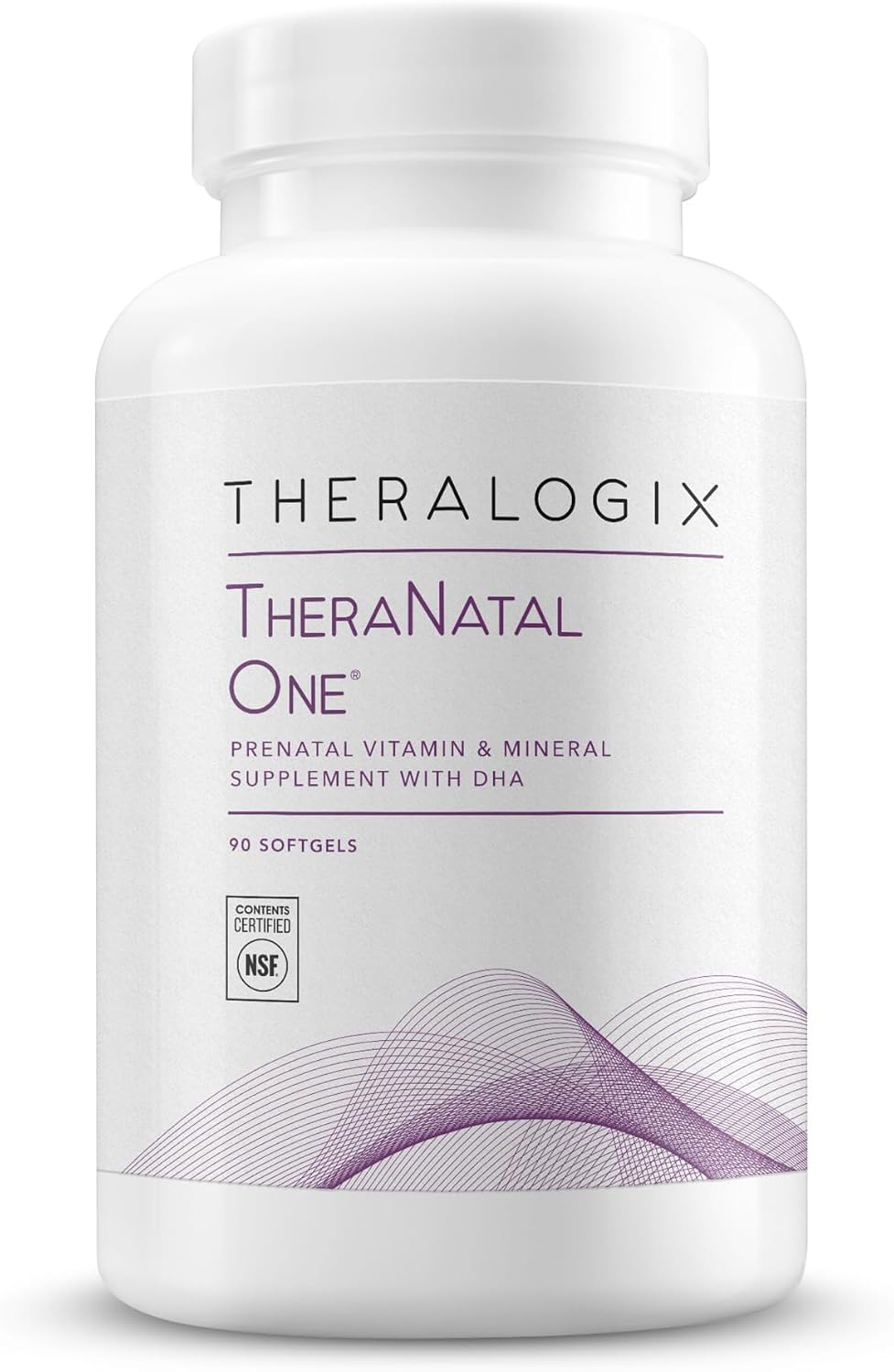 Theralogix TheraNatal One Prenatal Vitamin – 90-Day Supply – Prenatal Multivitamin with DHA, Vitamin D3, Methylated Folate, Iron & More - görsel 1