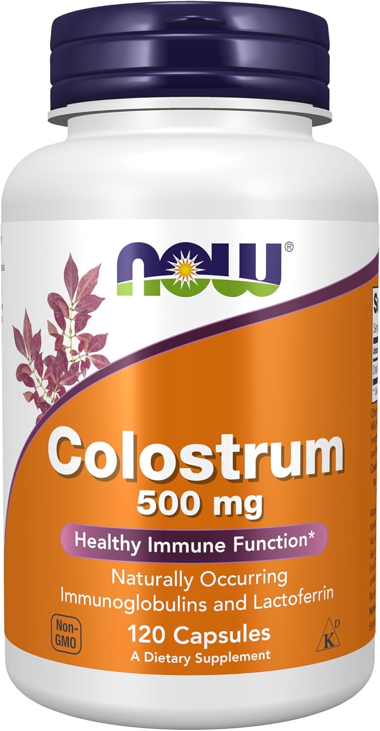 NOW Foods Colostrum 500 mg, 120 Veg Capsules - görsel 1
