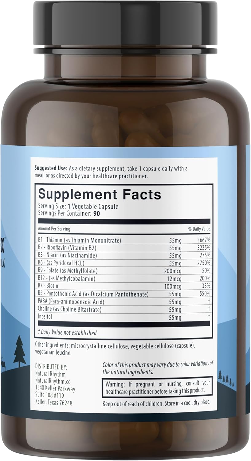 Natural Rhythm B-CALMplex B-Complex Vitamin Supplement - görsel 3