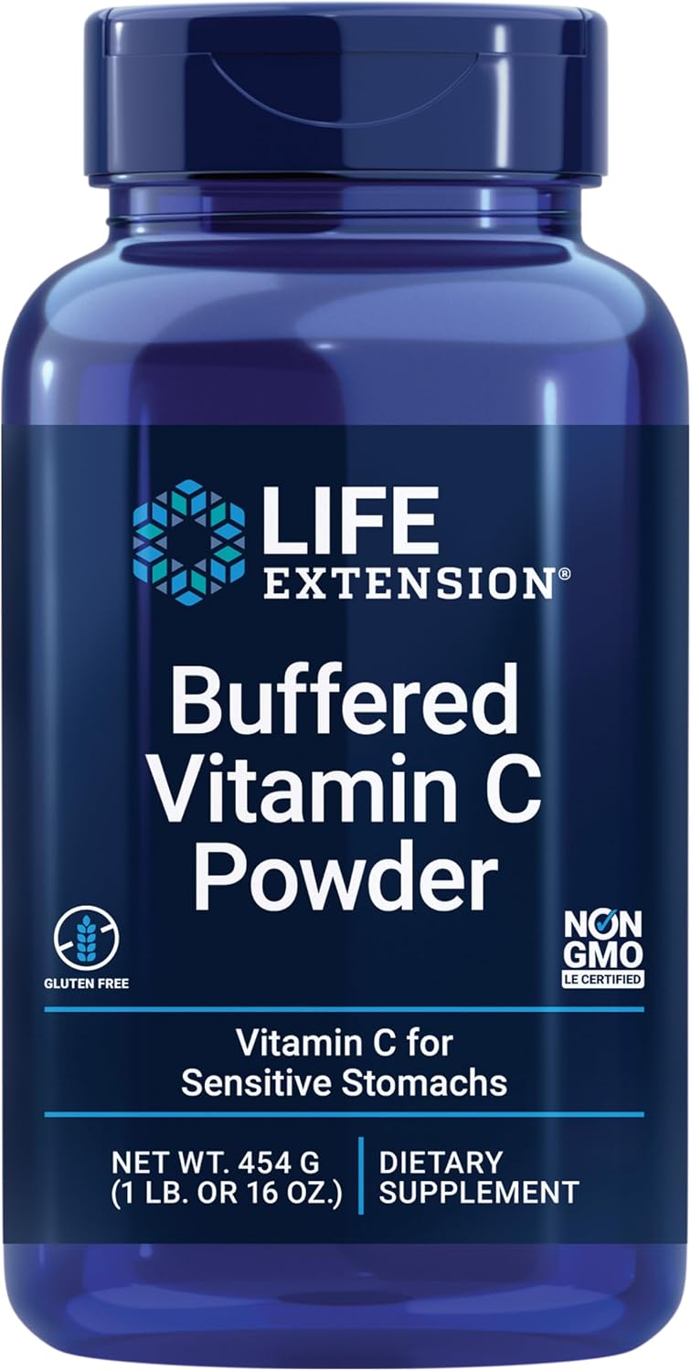Life Extension Buffered Vitamin C Powder – Gentle on the Stomach, with Minerals - görsel 1