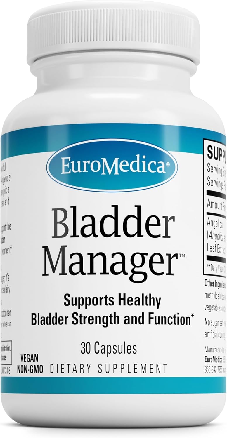 Euromedica Bladder Manager - 30 Capsules - Clinically Studied Herbal Support for Bladder Health - görsel 1