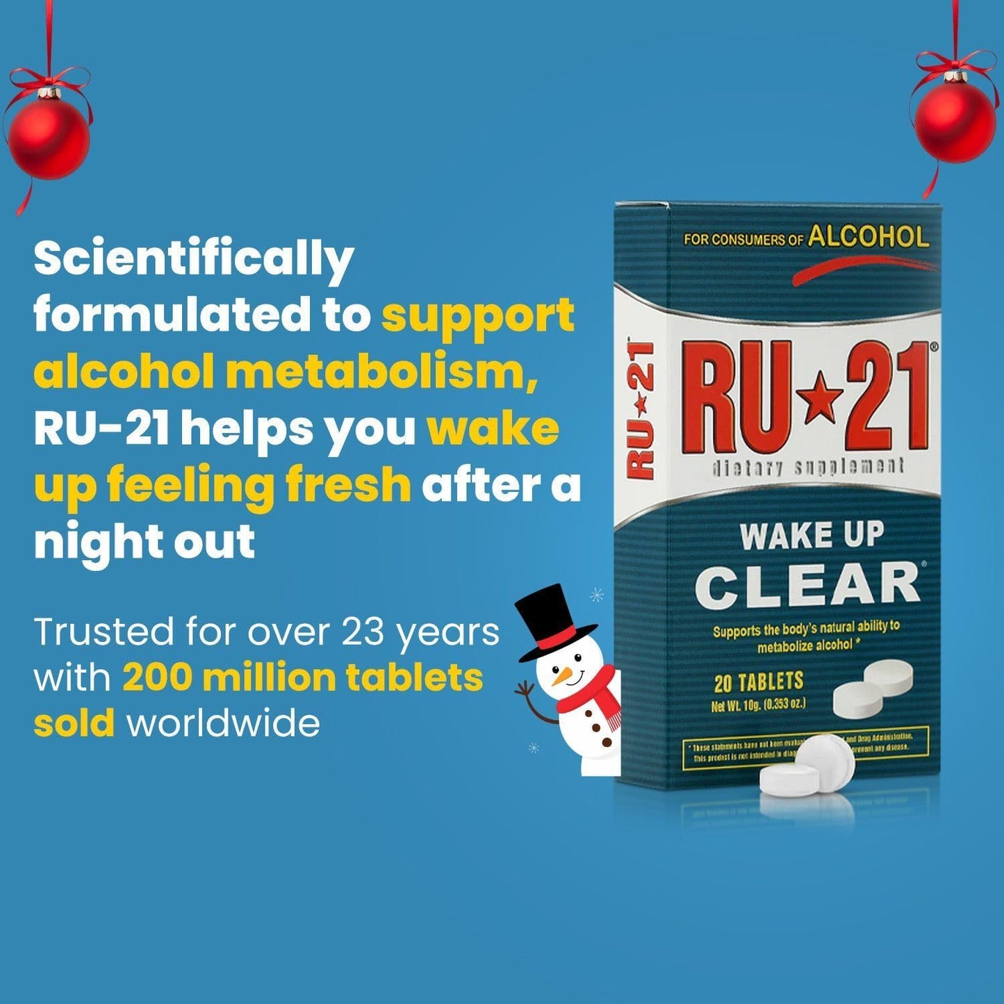 RU-21 Food Supplement for After-Drinking Support (120 Tablets) - görsel 2