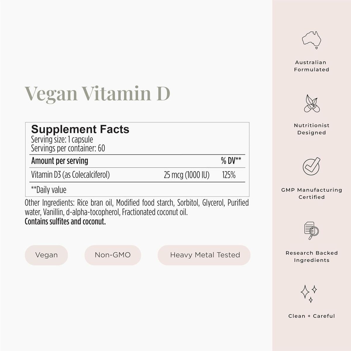 JSHealth Vitamin D3 1000IU Supplement - Vegan Vitamin D3 for Bone, Heart & Immune Support (60 Tablets) - görsel 4