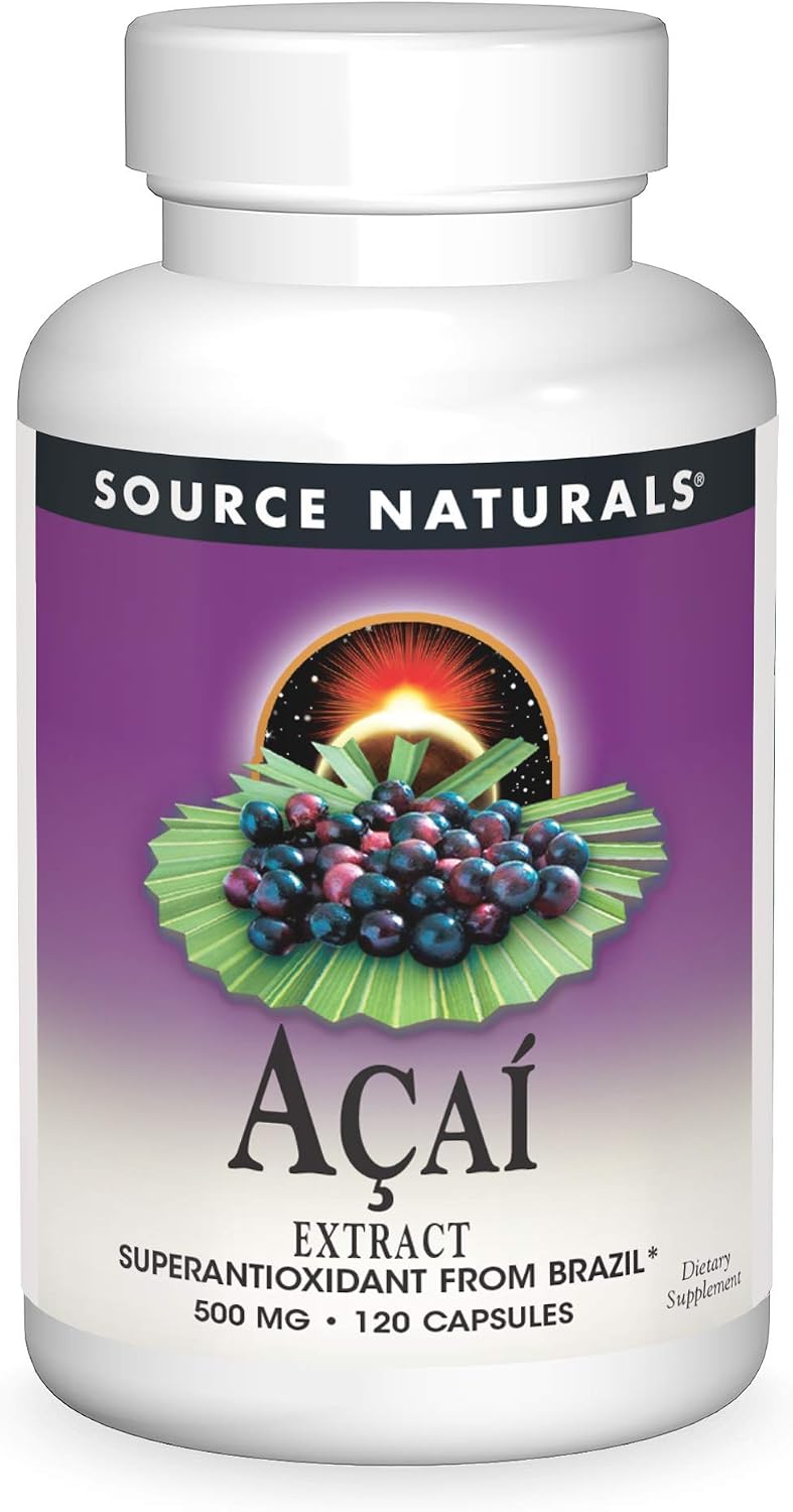 Source Naturals Acai Extract 500 mg, 120 Capsules - görsel 1