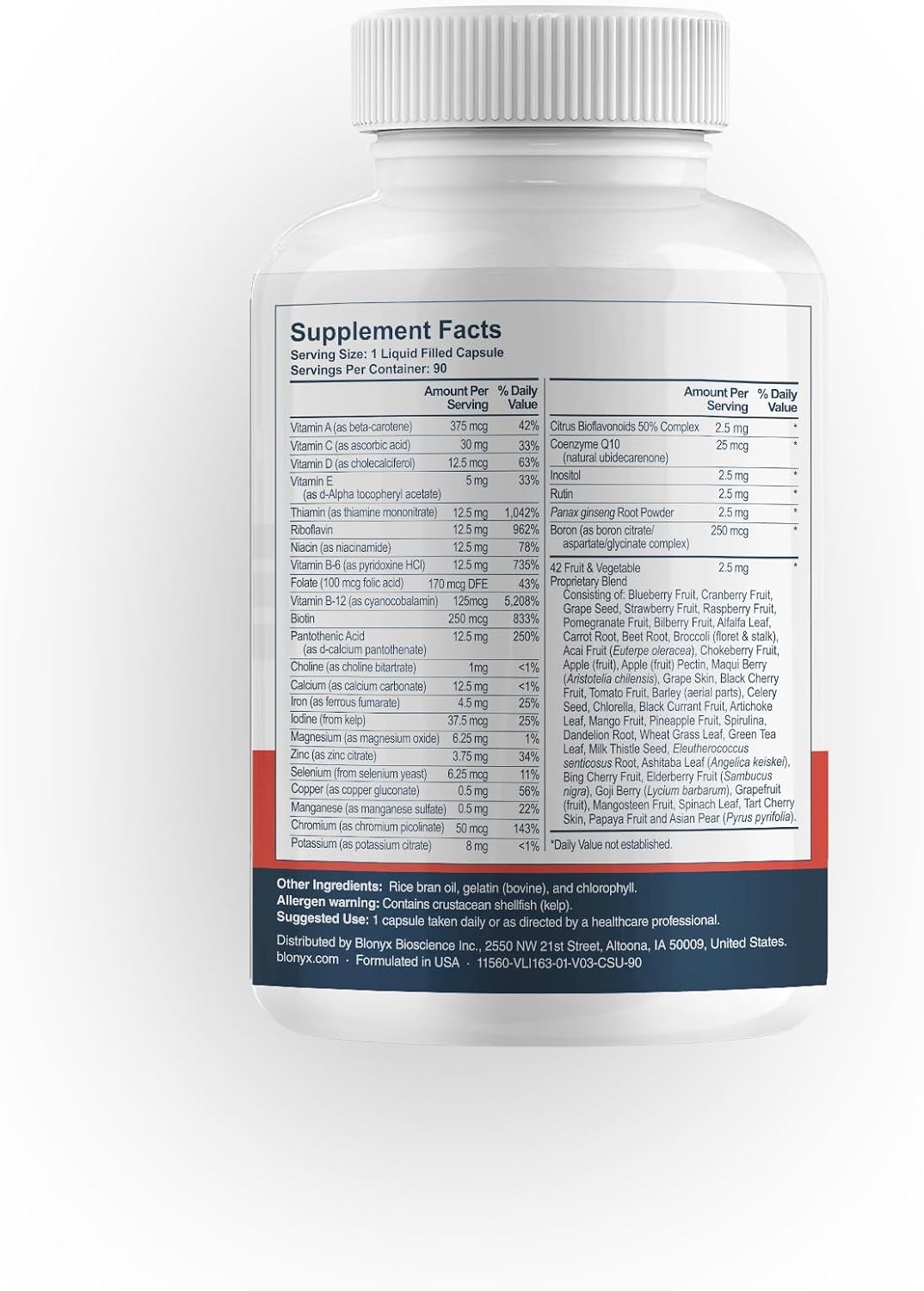 Multivit+ Athlete's Multivitamin – Whole Food-Sourced Nutrients, Supports Performance & Muscle Health, 90 Day Supply - görsel 3