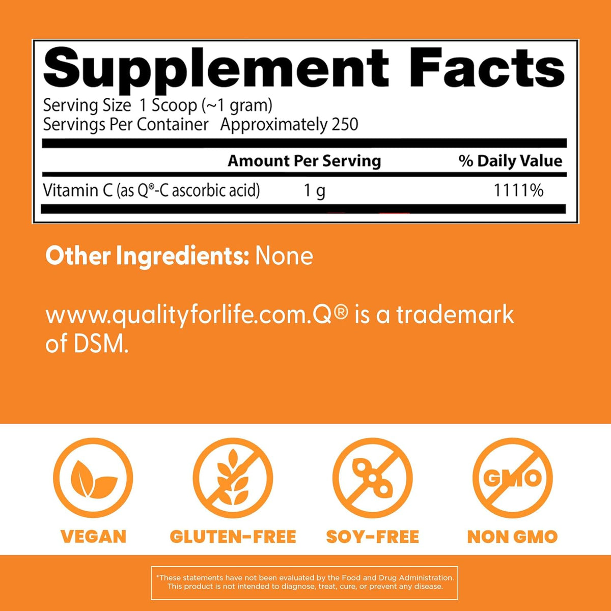 Doctor's Best Vitamin C Powder with Q-C, 250g - görsel 3