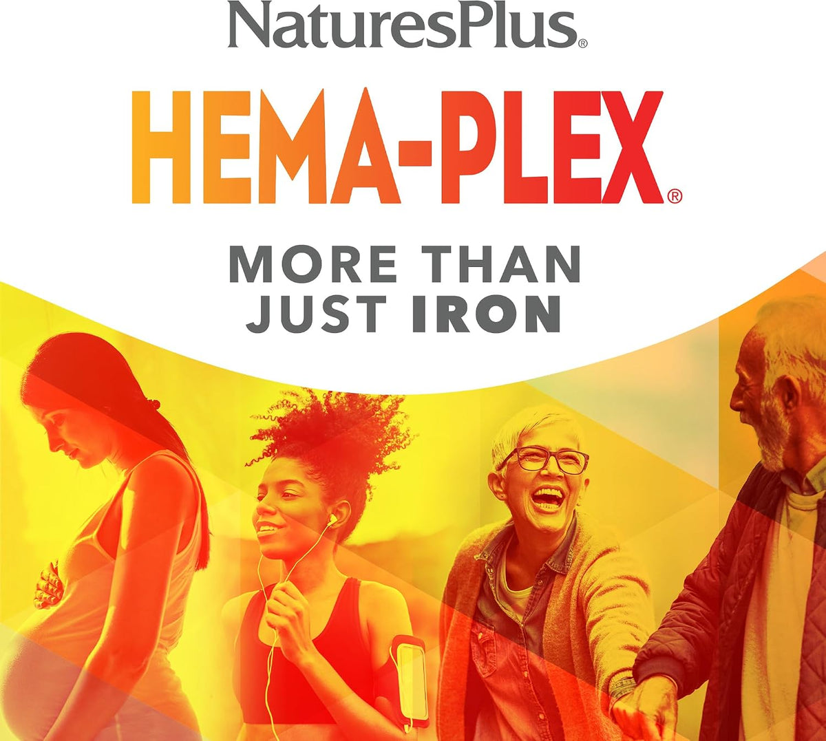NaturesPlus Hema-Plex Iron – 85 mg Chelated Iron with Vitamin C and Bioflavonoids – 60 Capsules - görsel 7
