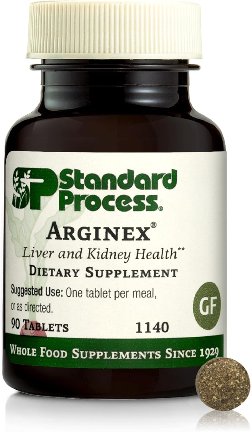 Standard Process Arginex - Liver & Kidney Support Supplement - Daily Immune System Support - Gluten-Free, Dairy-Free & Soya-Free - 180 Tablets - görsel 8