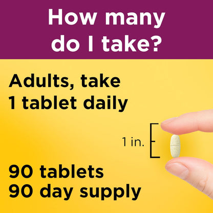 Nature Made Multivitamin for Women Over 50, No Iron, 90 Tablets