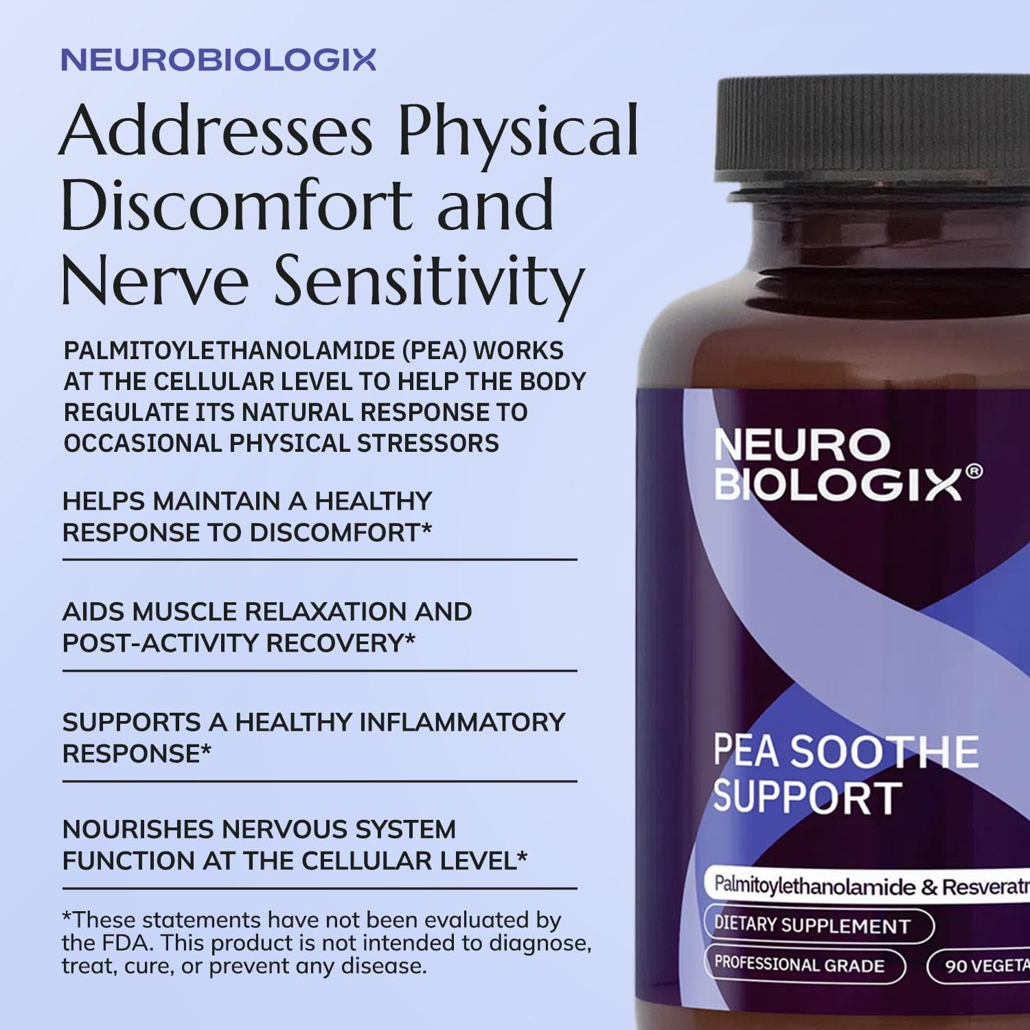Neurobiologix Pea Soothe Support – PEA & Resveratrol Formula, 90 Vegan Capsules - görsel 6
