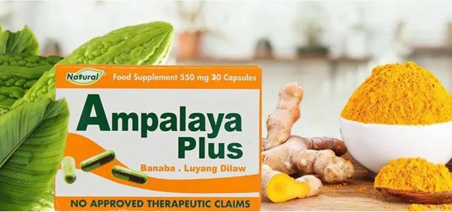 Pack of 4 Ampalaya Plus Supplement 550mg - 120 Capsules - Natural & Vegan - Organic Bitter Melon Capsules - Halal Herbal Food Supplement - görsel 2