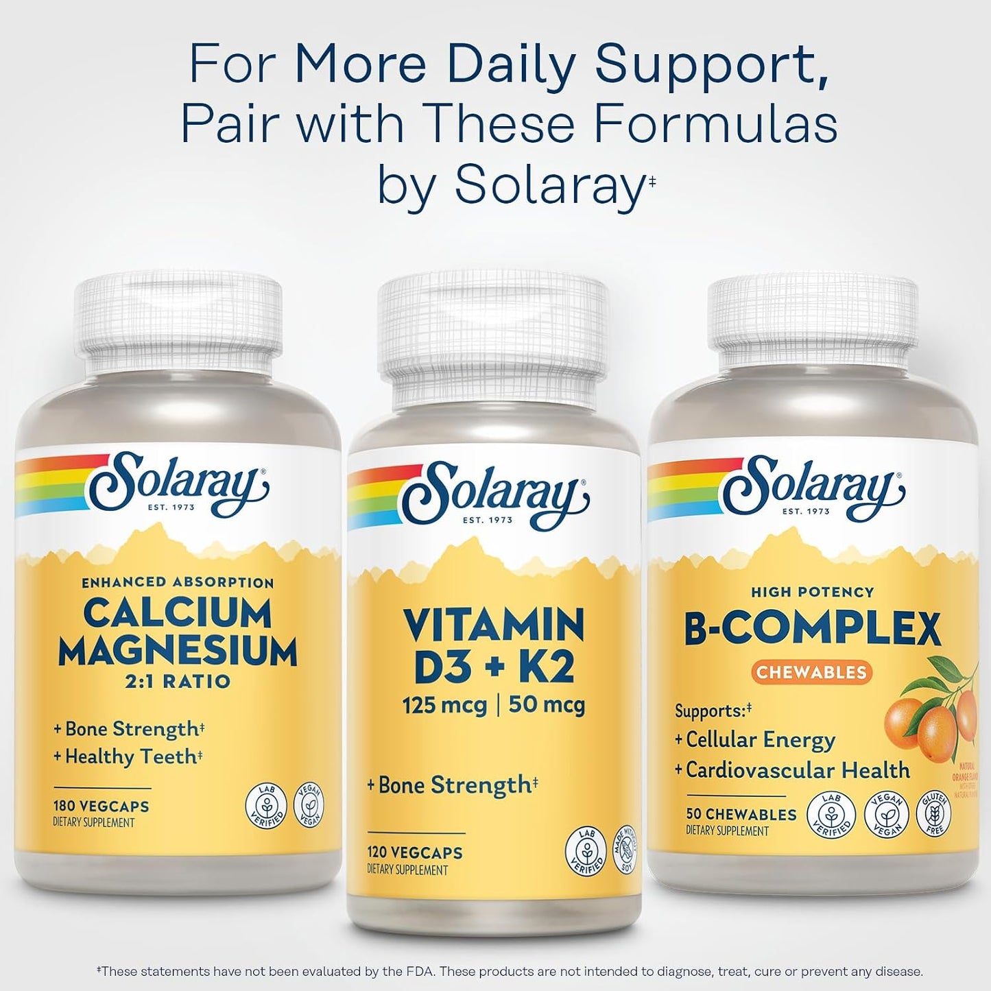 SOLARAY Vitamin B Complex Orange Chewable Tablets - görsel 6