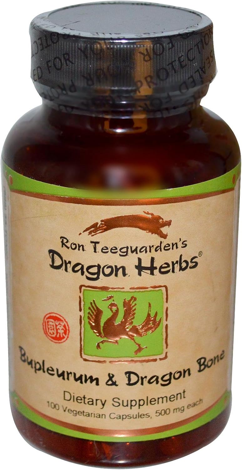 Dragon Herbs Bupleurum & Dragon Bone - 500 mg - 100 Vegetarian Capsules - görsel 1