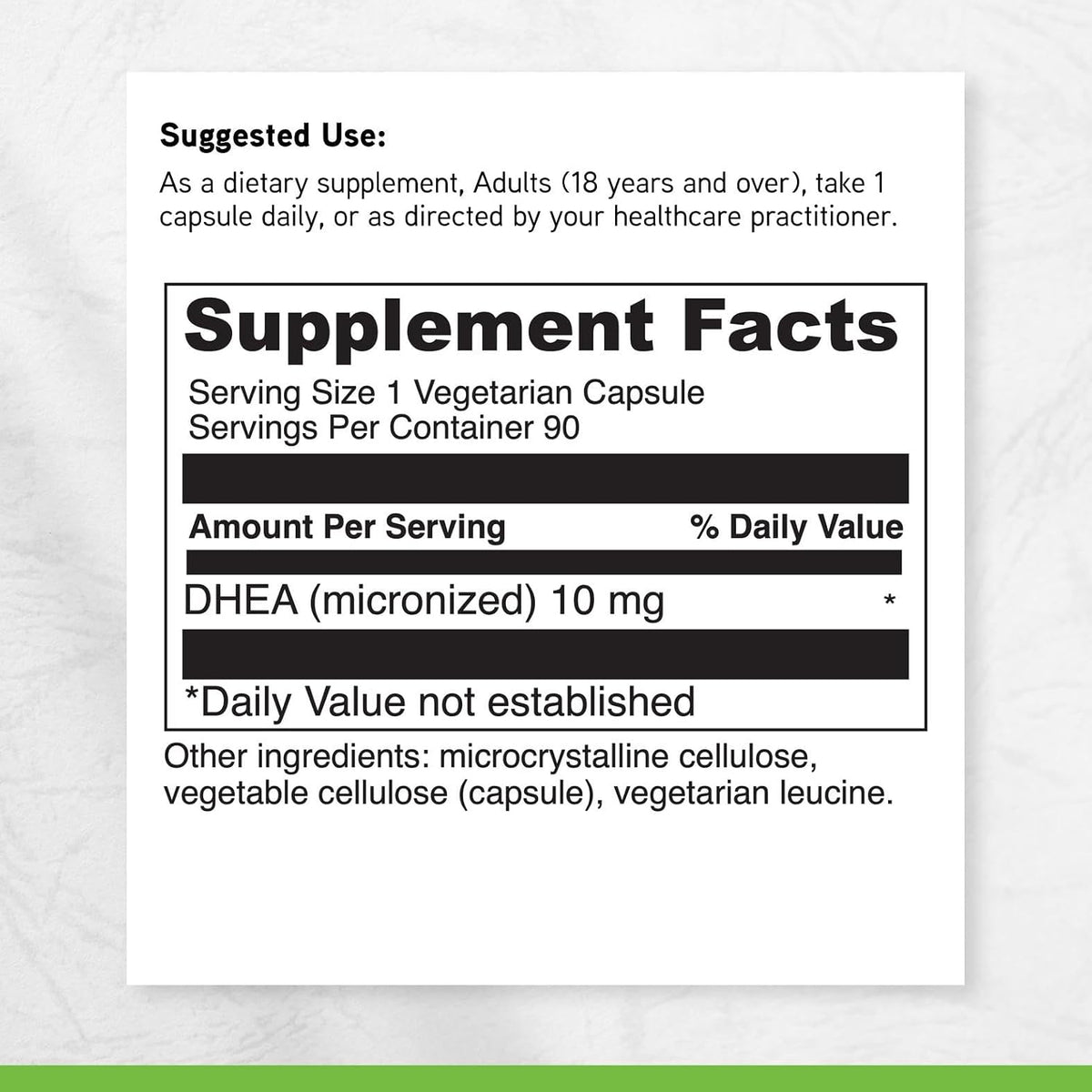 DAVINCI Labs Micronised DHEA 10mg – Support for Healthy Ageing, Hormone Balance, Cognitive Function & Thyroid Health – Vegetarian, Gluten-Free – 90 Capsules - görsel 6
