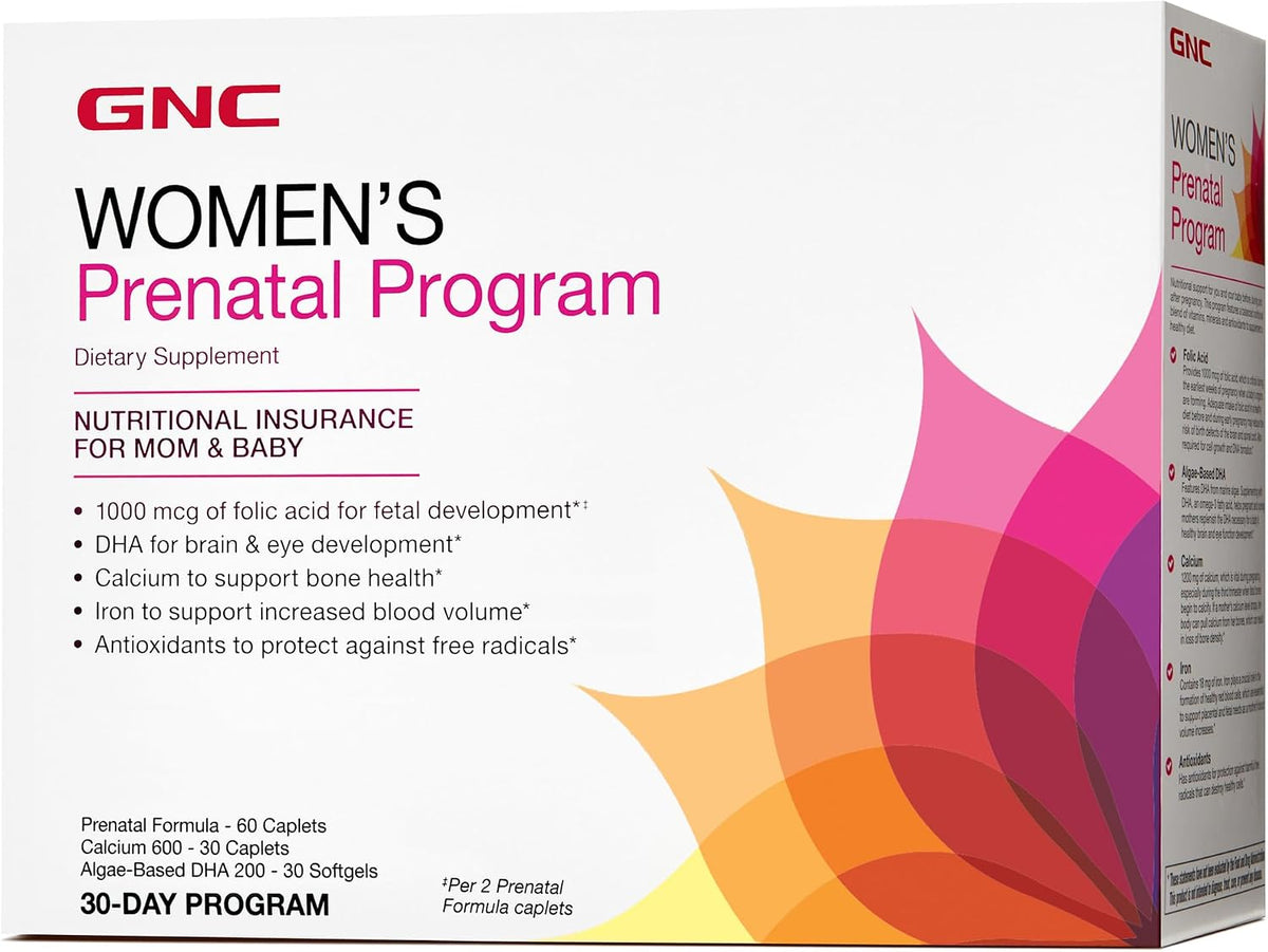 GNC Women's Antenatal Programme - Daily Supplement System, 30 Packs - görsel 1