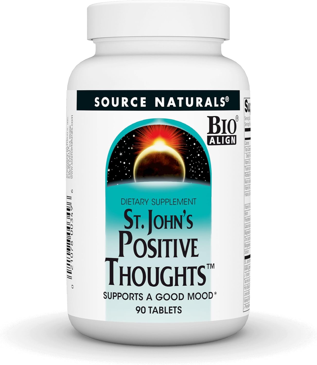 Source Naturals St John's Positive Thoughts – Mood Support Supplement, 90 Tablets - görsel 1
