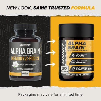 Onnit Labs Alpha Brain, 30 Capsules