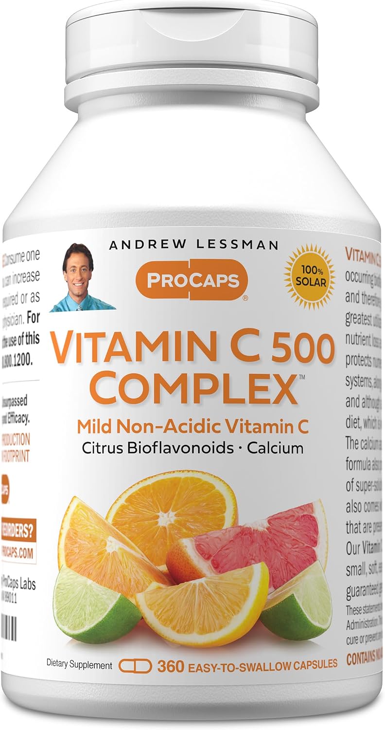 ANDREW LESSMAN Vitamin C 500 Complex - 180 Capsules - görsel 10